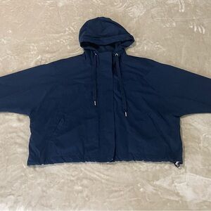 Forever 21 Navy Hooded Jacket